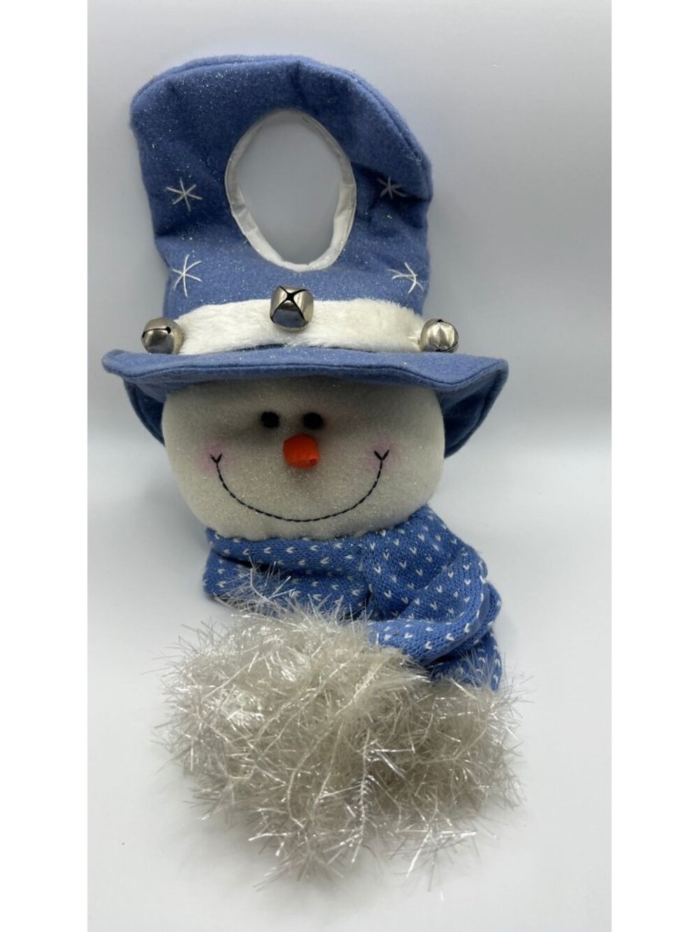 Plush Snowman Holiday Décor With Blue Hat & Scarf